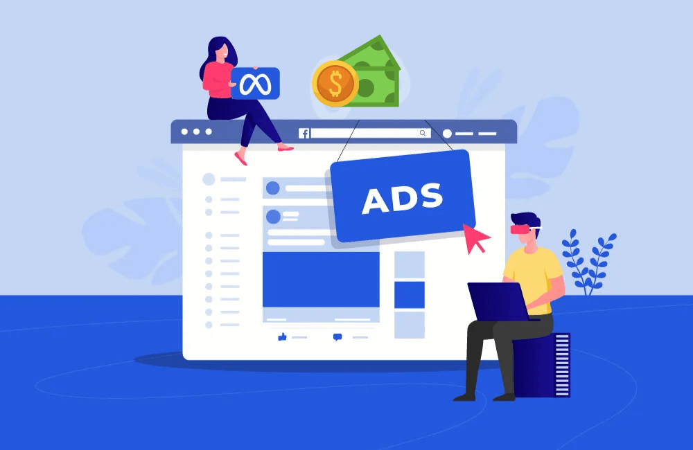 What does the Facebook Ads account rental service for finance at BHW Agency offer?