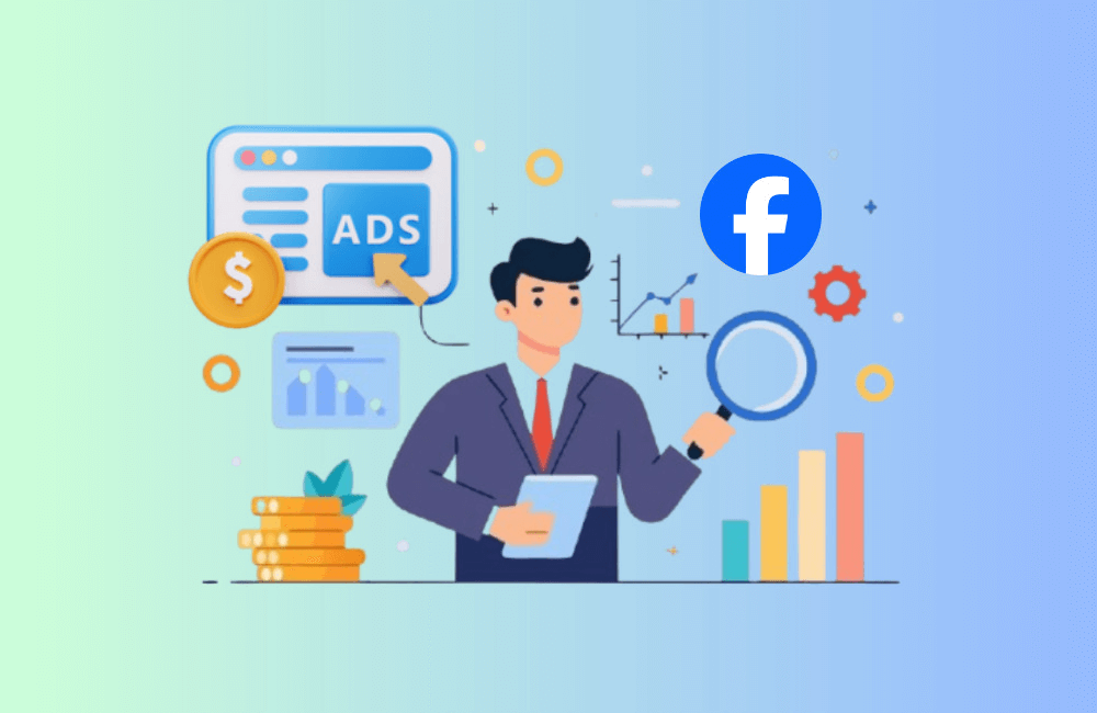 What are the benefits of renting a Facebook Ads account for financial campaigns?