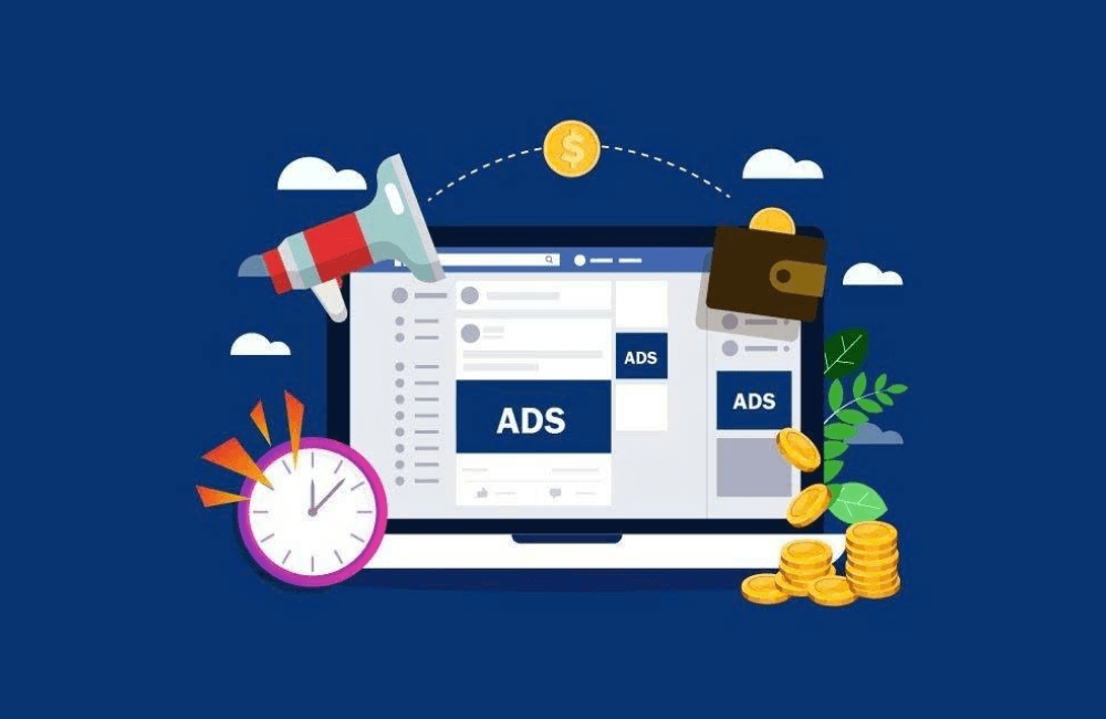 What are the benefits of renting a Facebook ad account for a household product?