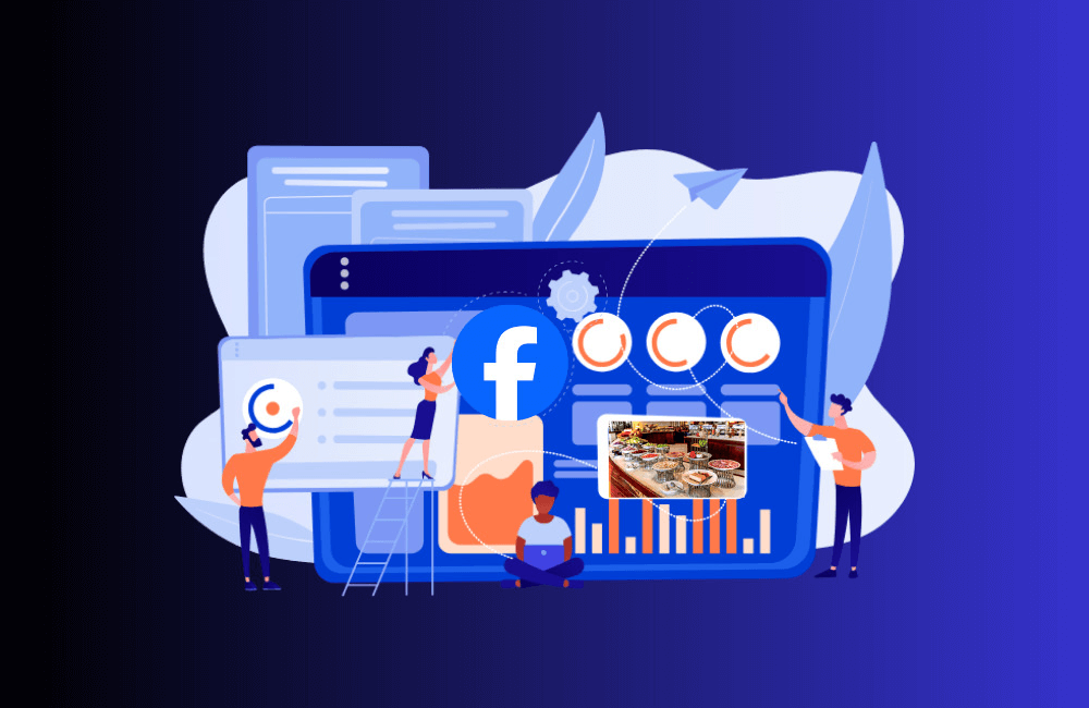 How is renting a Facebook advertising account for restaurants different from using a personal account?