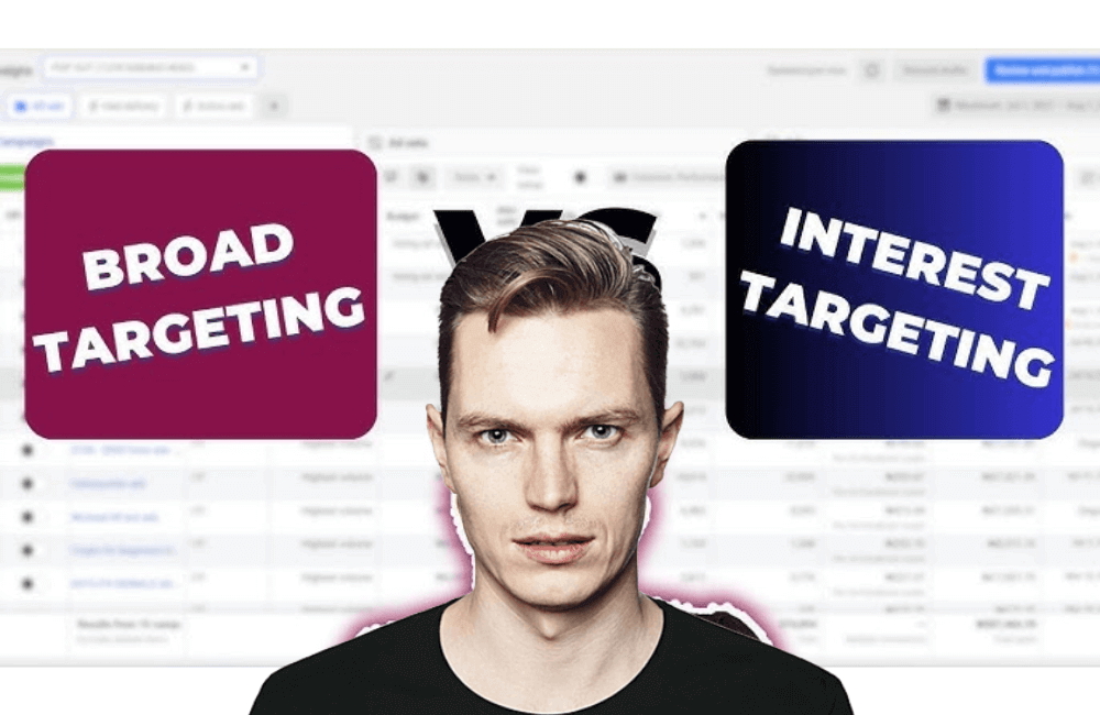 When should you choose broad targeting for Facebook ads?