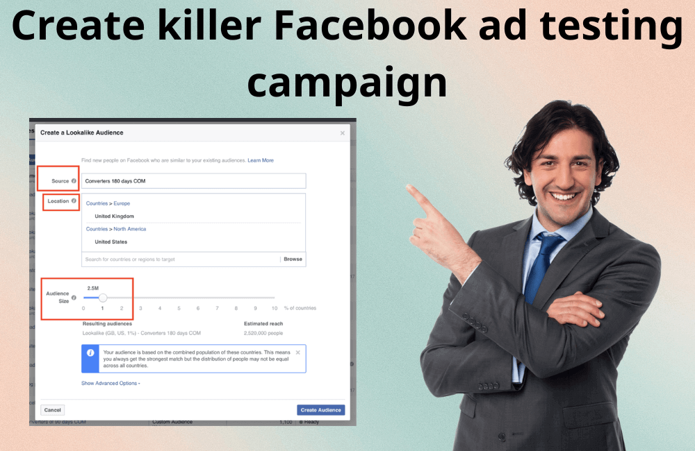 How to create a killer Facebook ad testing campaign
