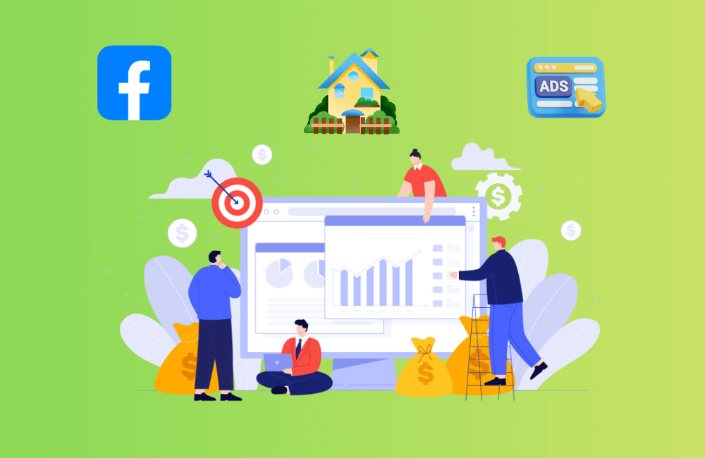 Rent Facebook ad account for real estate.
