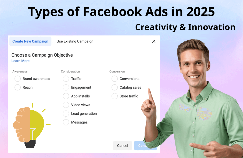 Popular types of advertising Facebook today