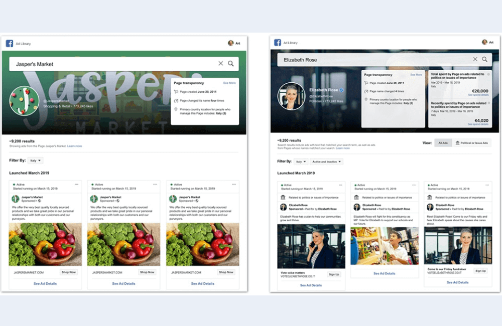 Pro Tip: Find Whitelisted Ads hidden from brand pages on Ad Library