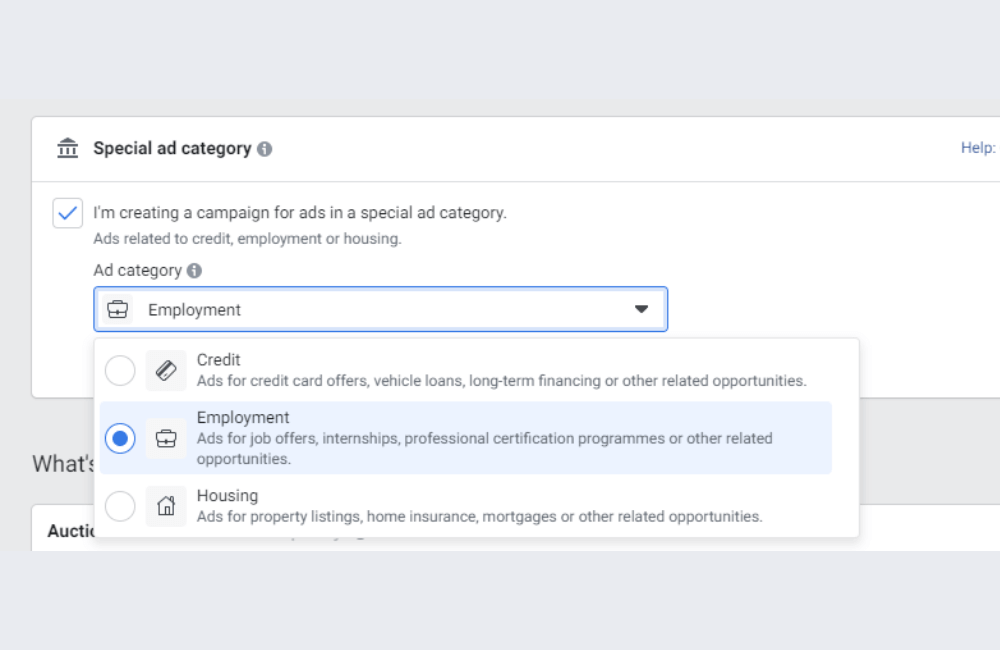 Guide to targeting Employment Ads on Facebook