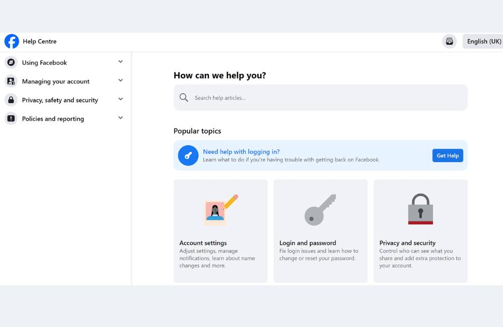 Facebook does not display the appeal option. How to fix it