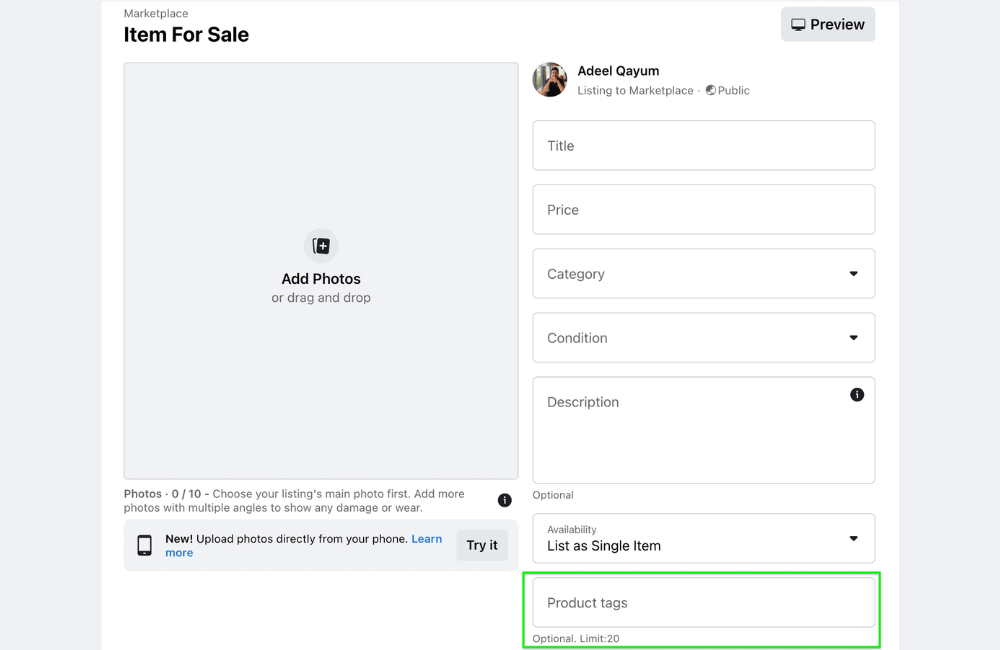 How to Put an Ad on Facebook Marketplace to Sell Your Items Fast