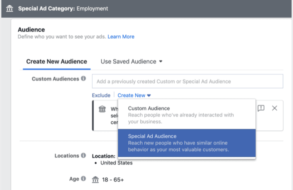 Do Special Ad Categories really affect Real Estate and Credit Agencies?