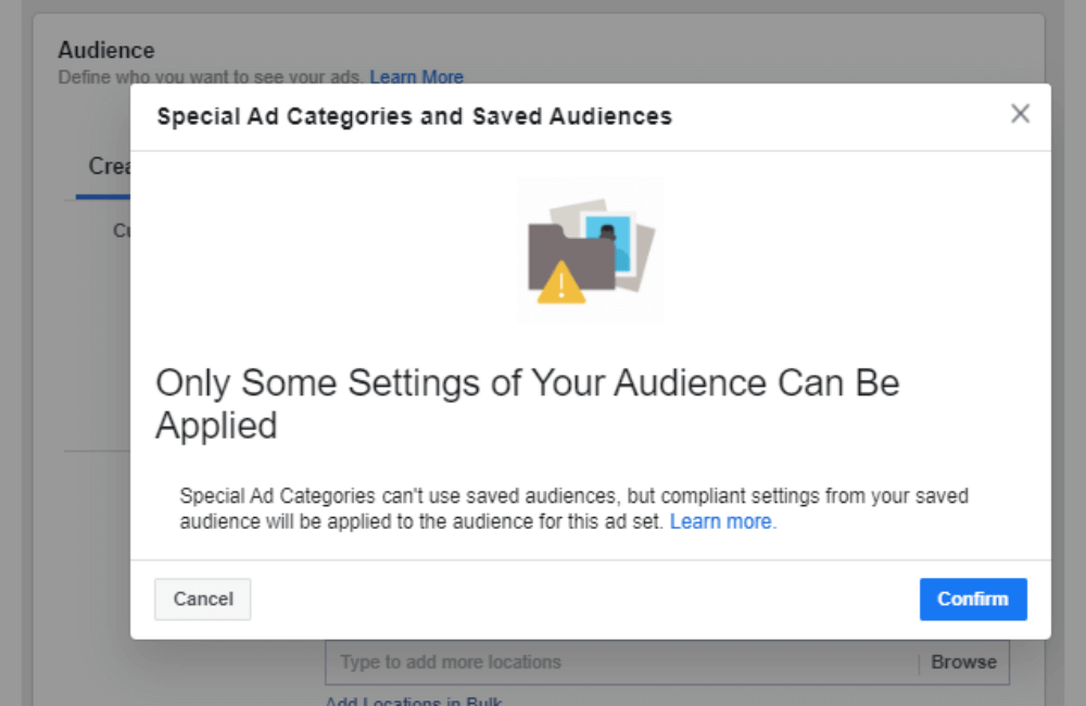 Do Special Ad Categories really affect Real Estate and Credit Agencies?