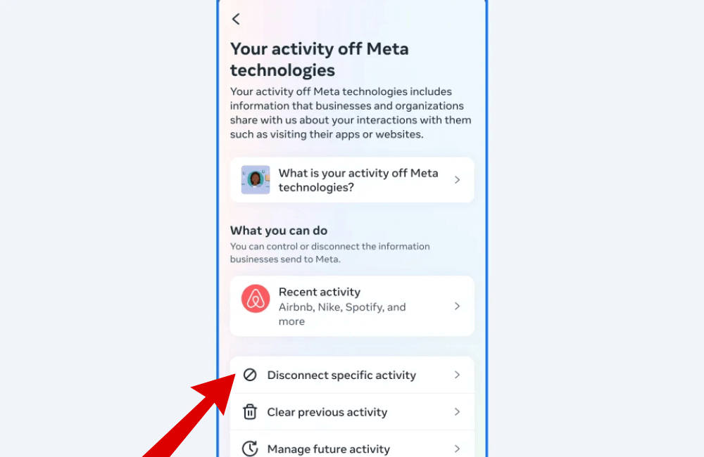 Guide to turning off Facebook Activity Tracking to reduce ad personalization